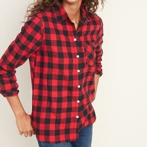 NWOT Old Navy Red and Black Checkered Shirt